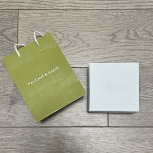 Van Cleef & Arpels Green Bag and White Box